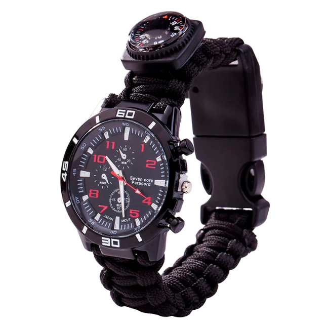 браслет из паракорда с часами