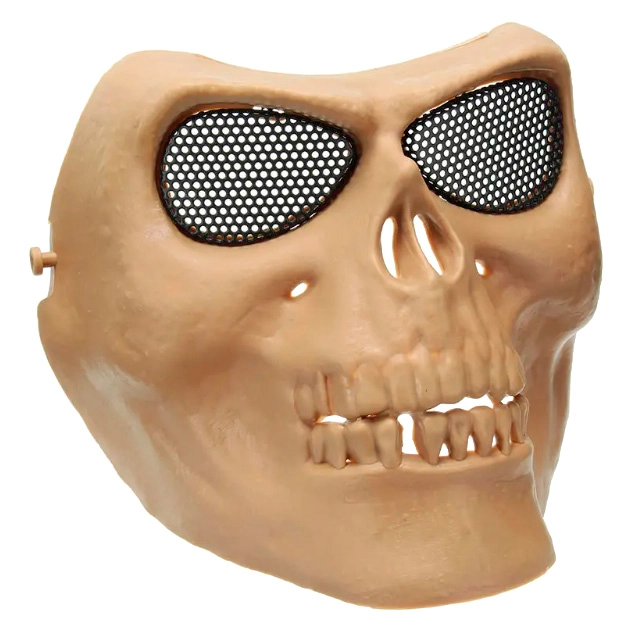 тактическая маска с черепом на лицо