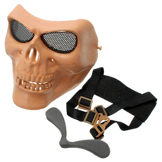 тактическая защитная маска с черепом