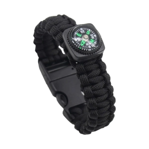 Тактичний браслет із паракорду з компасом для виживання тактичний браслет