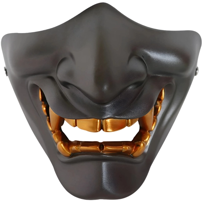 маска демона на пів обличчя