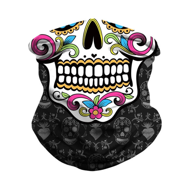 шарф бафф с черепом