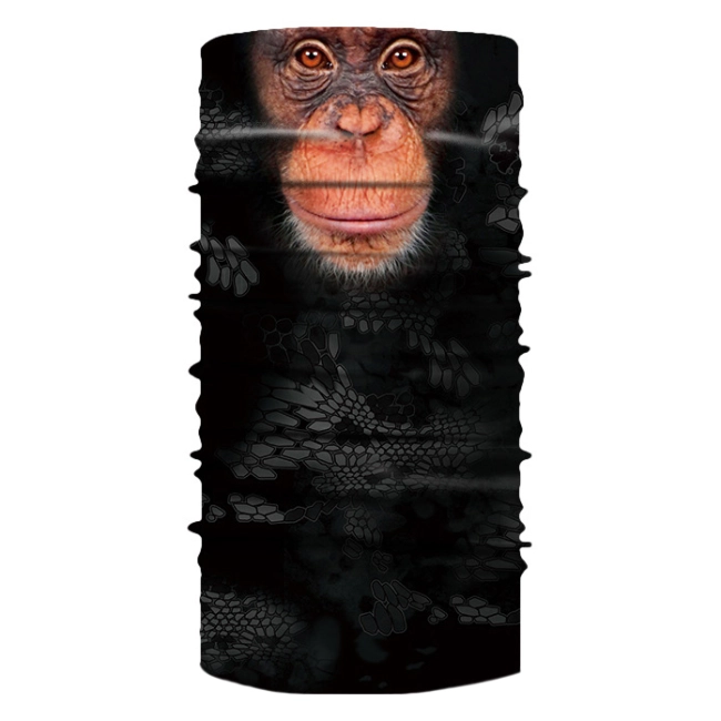 бафф с рисунком шимпанзе