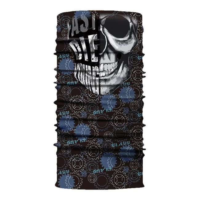 шарф бафф с принтом черепа