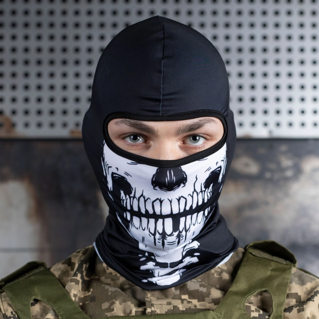 купить балаклаву с рисунком черепа