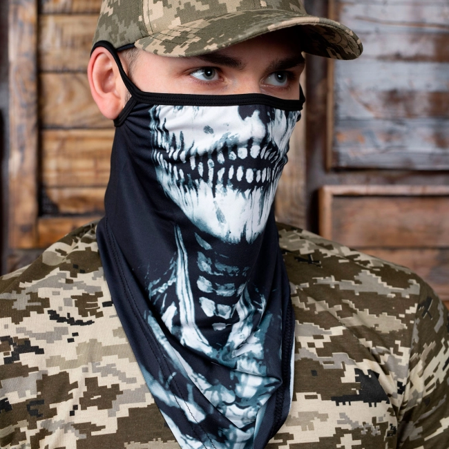 шарф-маска з черепом