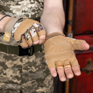 перчатки без пальцев тактические