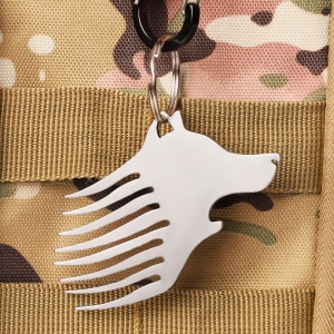 Расческа-брелок Волк с открывашкой расческа брелок волк