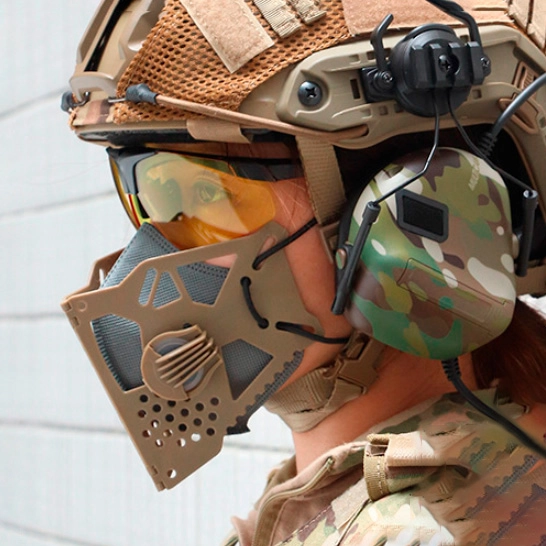 маска тактическая на пол лица