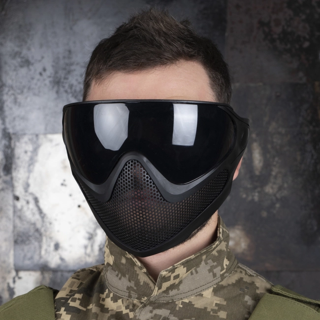 тактична захисна маска з окулярами