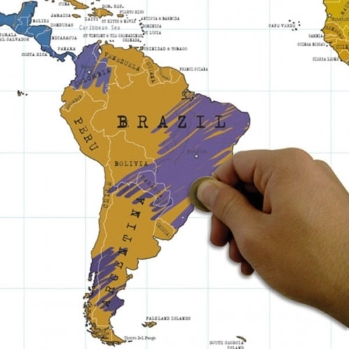 скретч-карта Scratch World Map