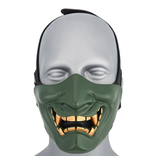 самурайская маска на пол лица