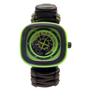 Годинник з плетінням із паракорду для виживання годинник з плетінням з паракорду