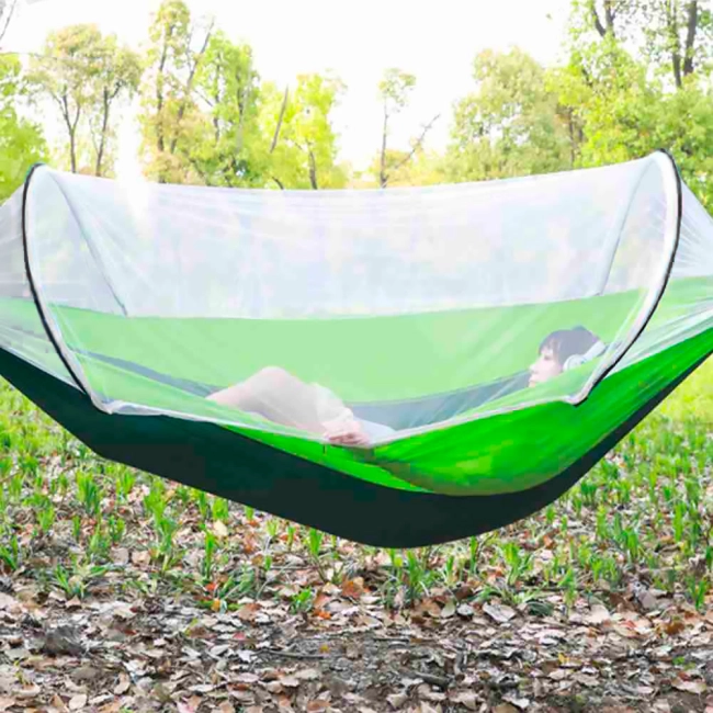 гамак подвесной с антимоскитной сеткой