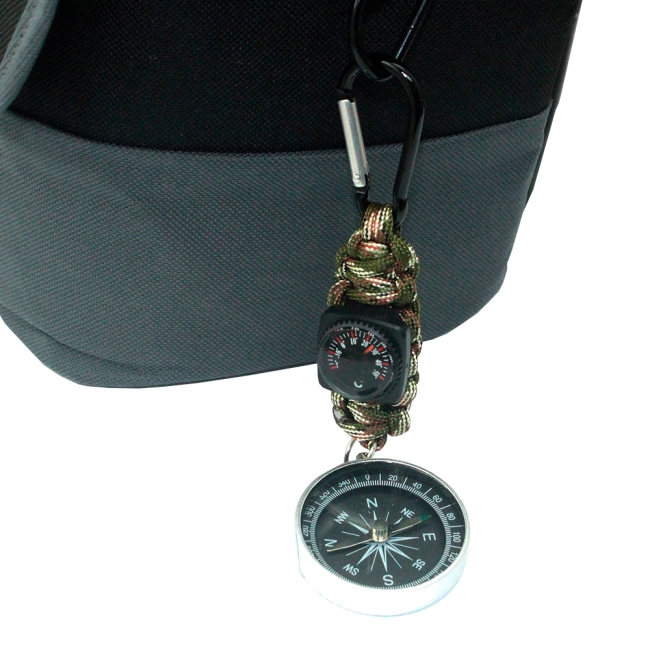 брелок-компас с термометром