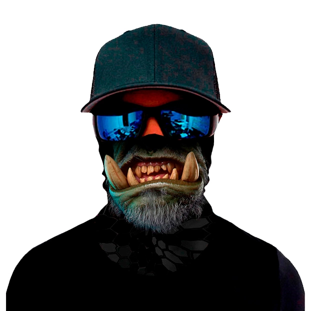 бафф с принтом орка