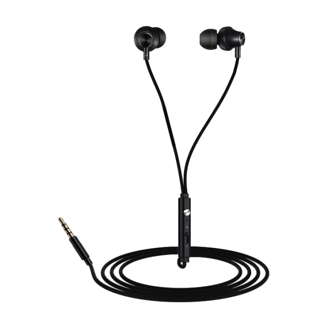 проводные вакуумные наушники с микрофоном