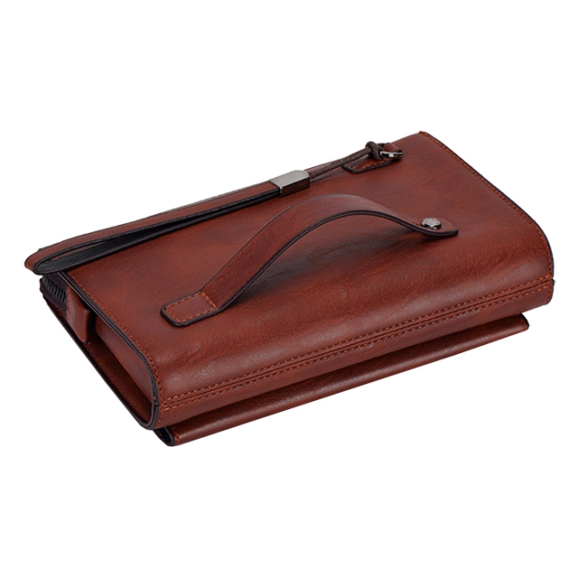 мужской клатч кошелек на одну молнию