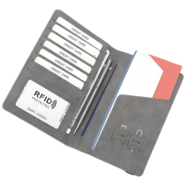 обкладинка для паспорта з rfid-захистом та гаманцем