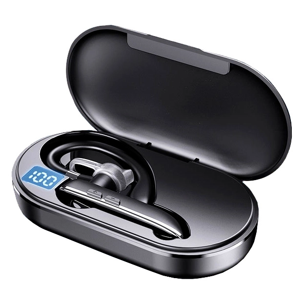 bluetooth гарнитура с шумоподавлением в чехле