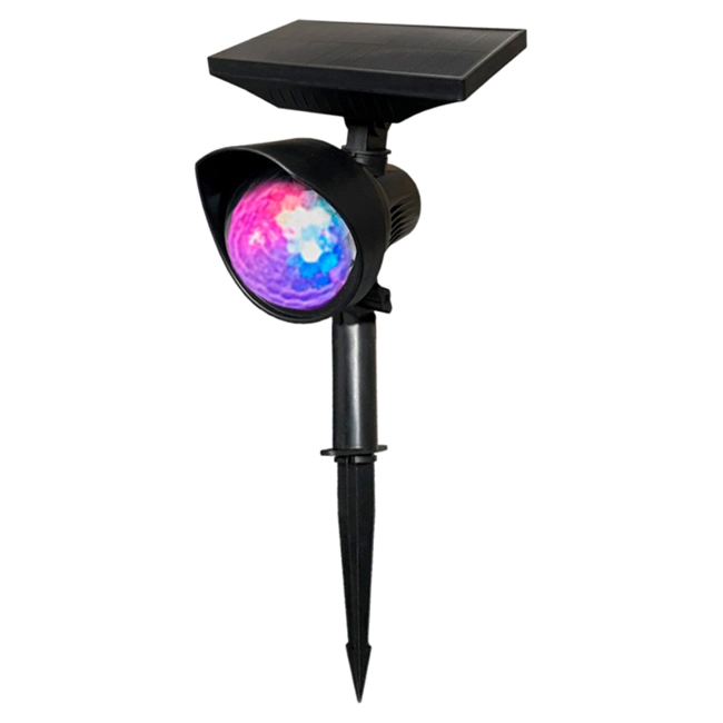 садовий обертовий диск світильник на сонячній батареї