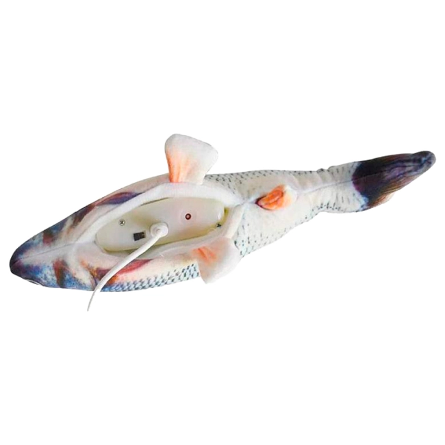 игрушка рыба с двигающимся хвостом для котов