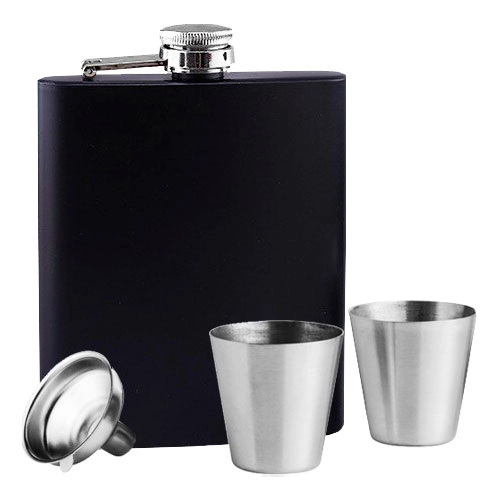 набір подарунковий з флягою та чарками