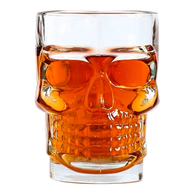 бокал для пива череп