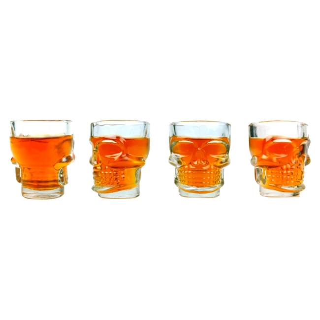 набір чарок з черепом