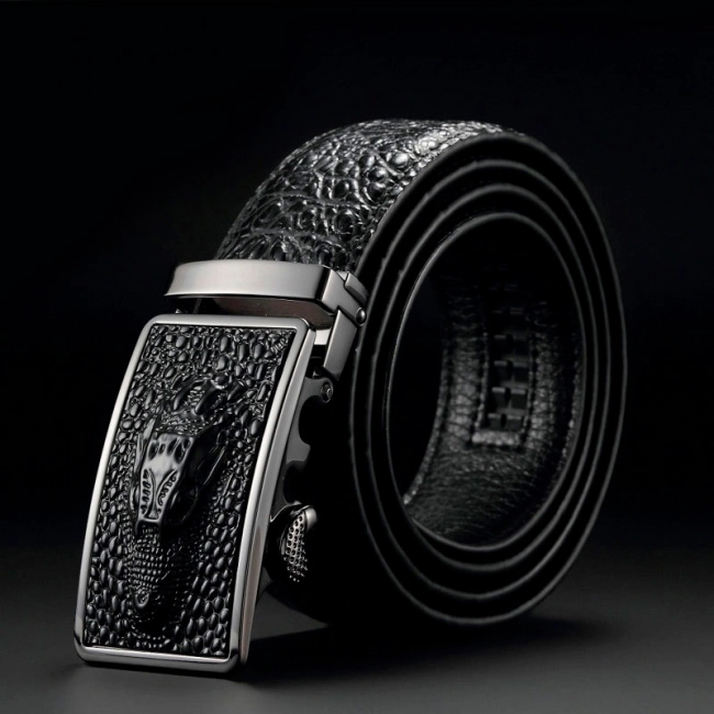 чоловічий шкіряний ремінь із пряжкою