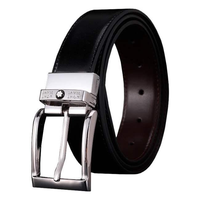 мужской ремень с классической пряжкой