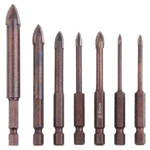 сверла крестовые шестигранные для плитки