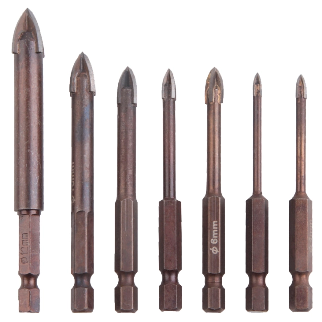 свердла хрестові шестигранні для плитки