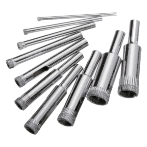 Набор из 10 кольцевых пил с алмазным покрытием 3-18 мм набор из 10 кольцевых пил