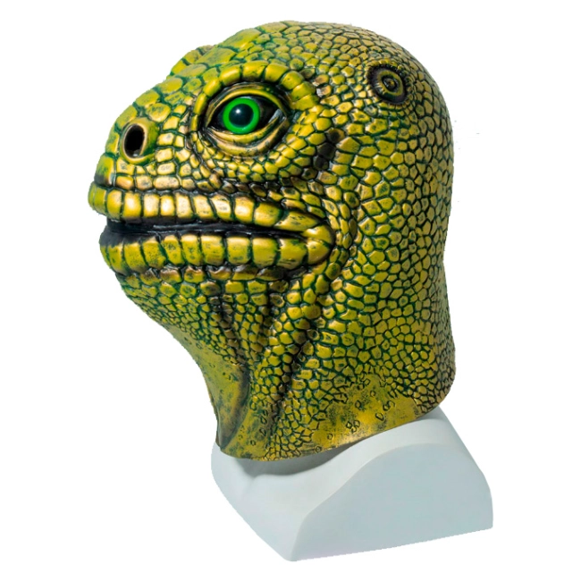 маска зеленой ящерицы