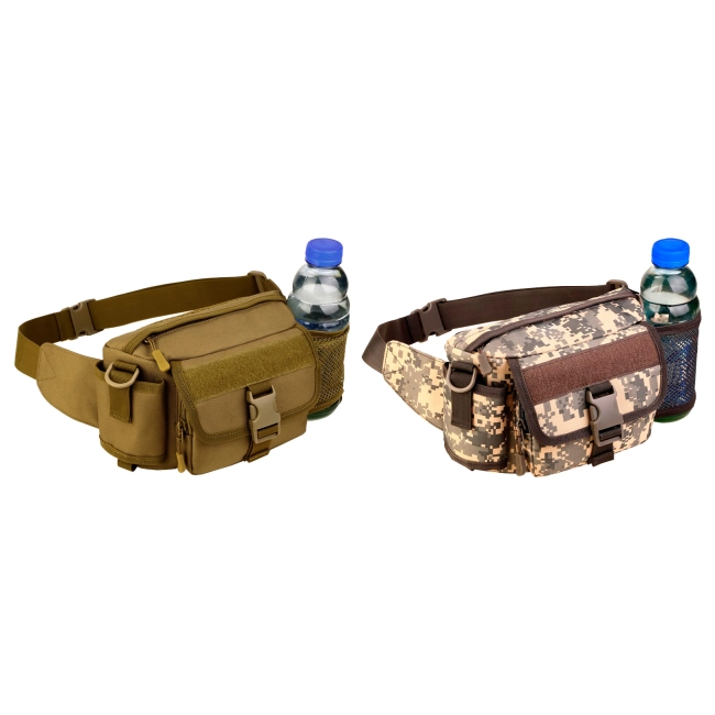поясная тактическая сумка с карманом для бутылки