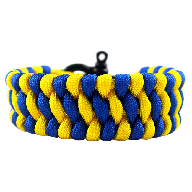 жовто-синій браслет із паракорду