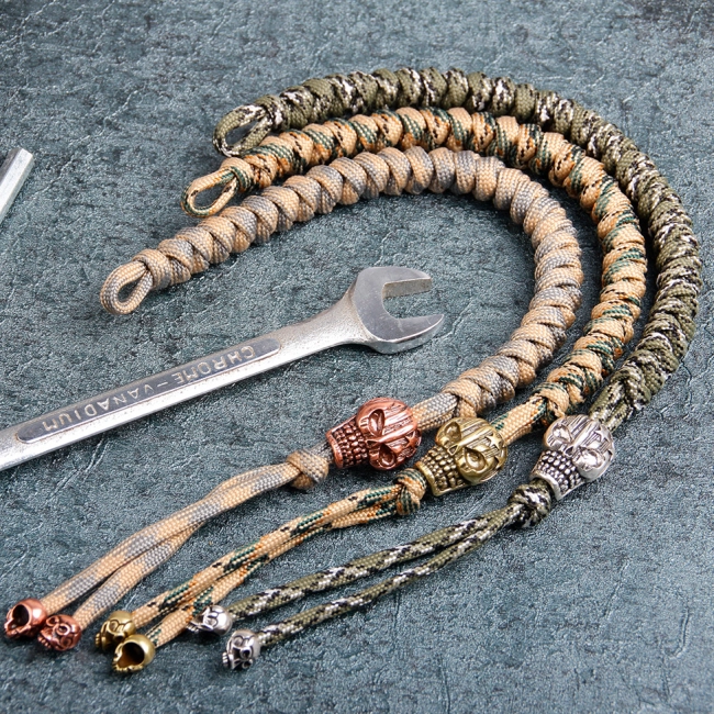 браслет паракорд для руки з черепом