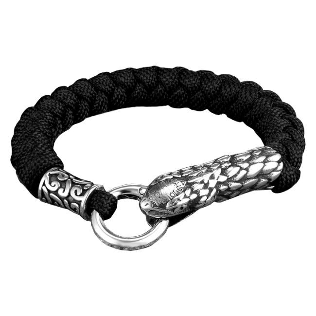 браслет из паракорда змея