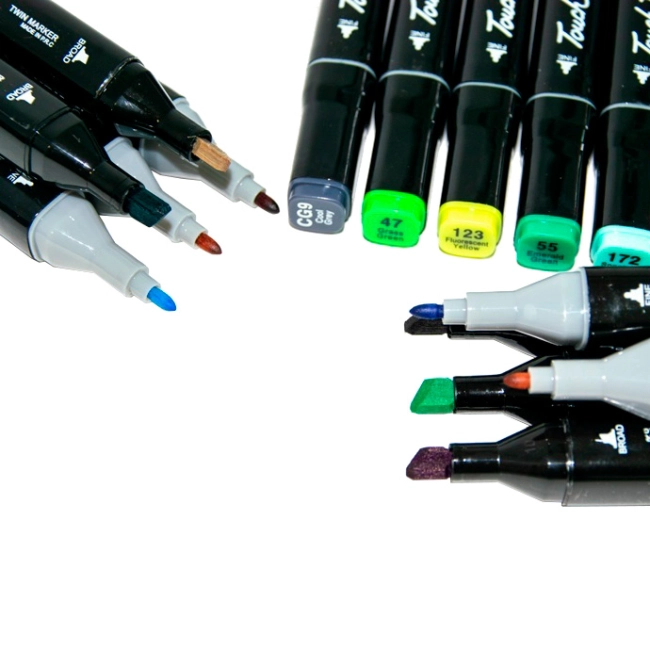 набір двосторонніх маркерів для скетчингу