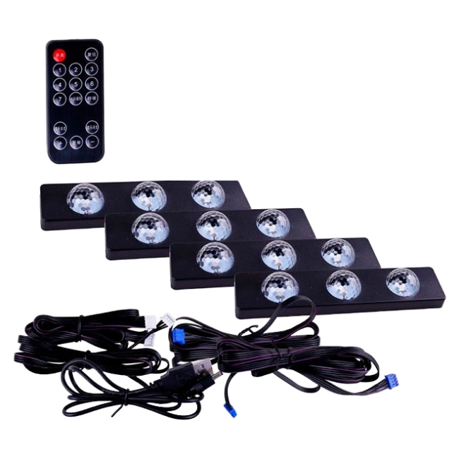 светодиодное освещение в салон автомобиля