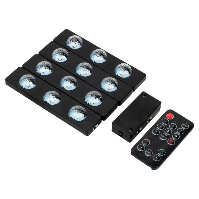 разноцветная подсветка в салон автомобиля