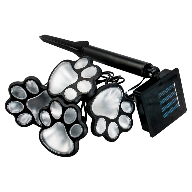 садовий світильник лапки на сонячній батареї