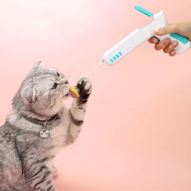 іграшка пістолет для котів