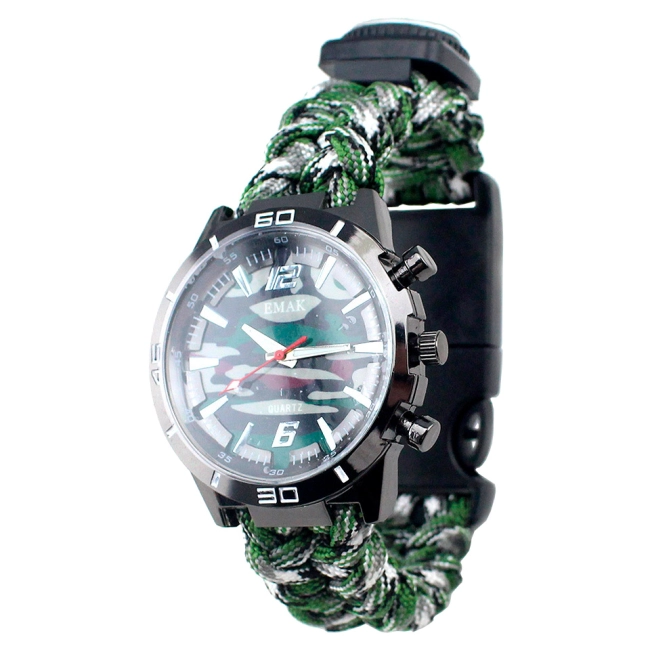 годинник з паракорду з компасом