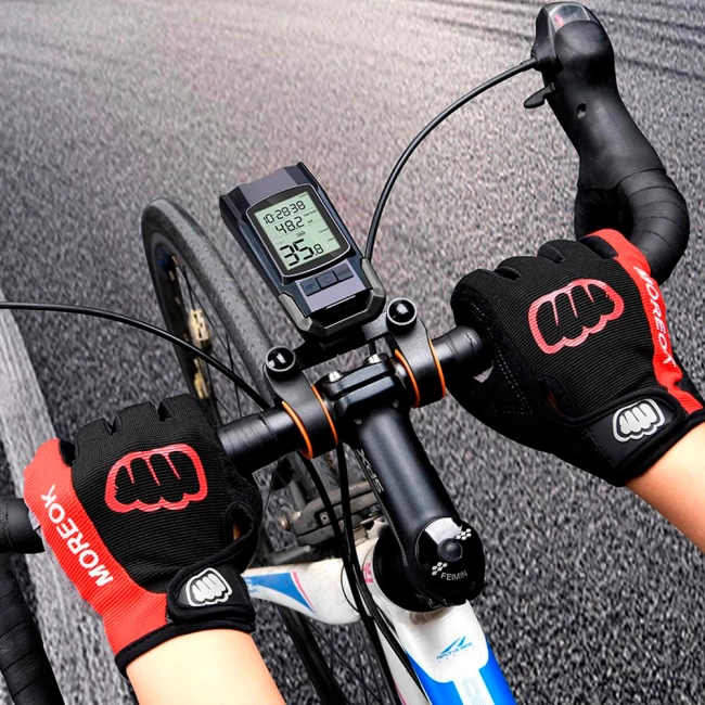 водонепроницаемый велосипедный компьютер с фонариком