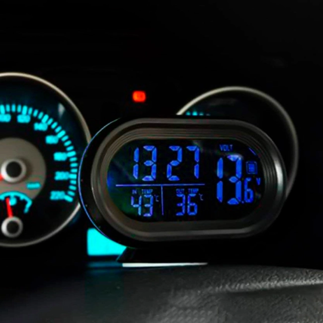 термометр с часами в автомобиль