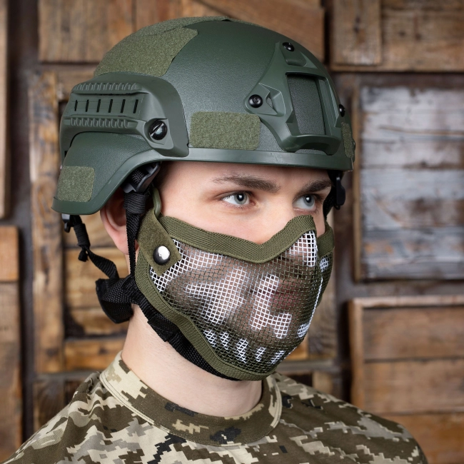 полумаска тактическая на лицо