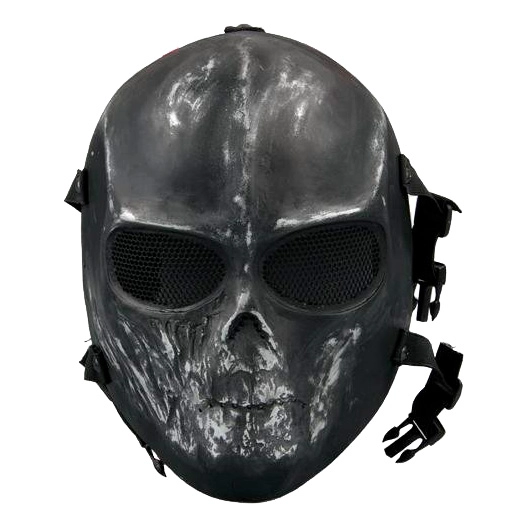 маска тактическая для всего лица с черепом