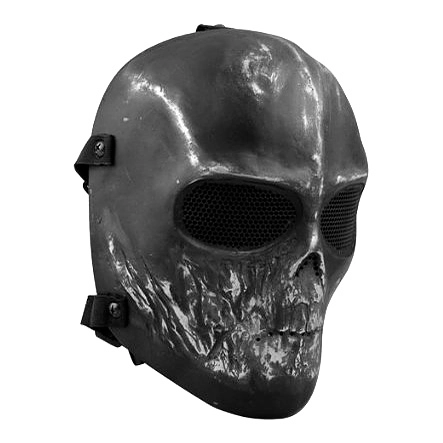 маска тактическая на все лицо с черепом